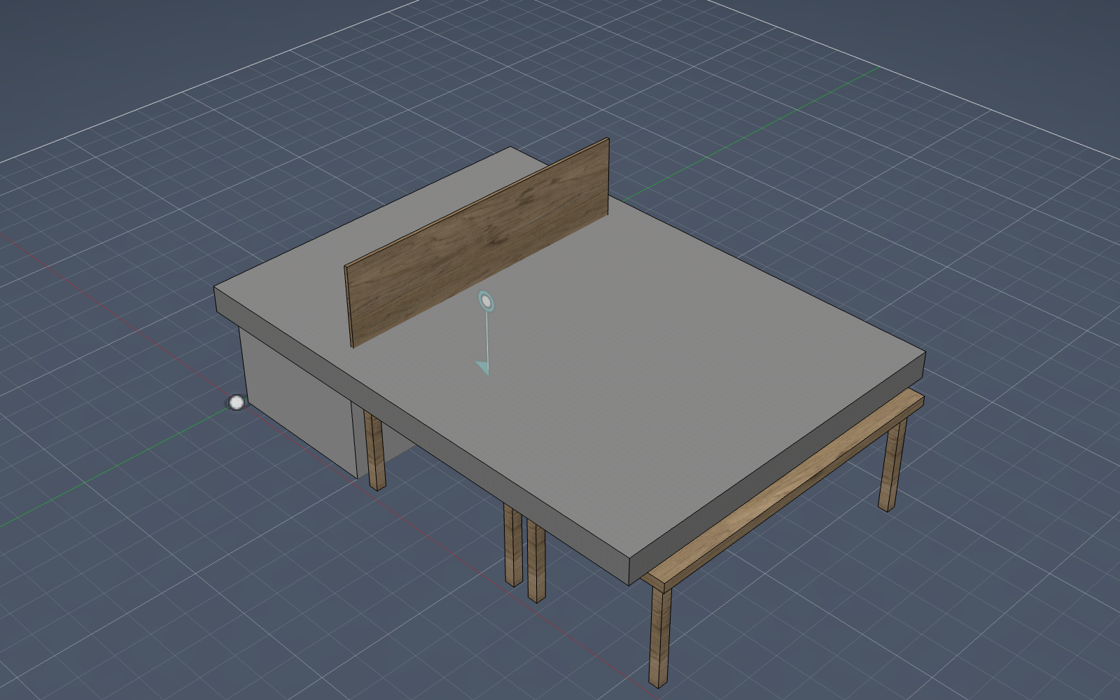 Fusion model of the Sienna camper deck with wood textures
