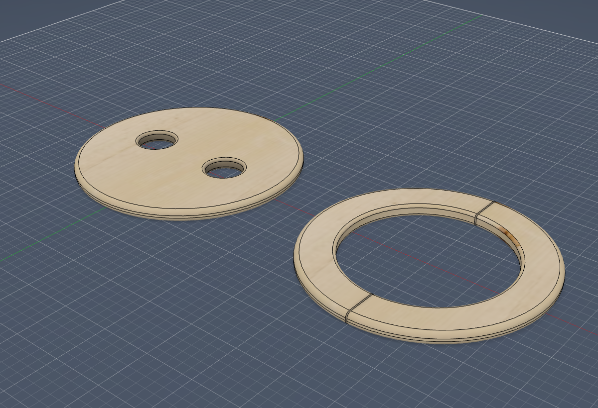 finished CAD model of the gasket jig