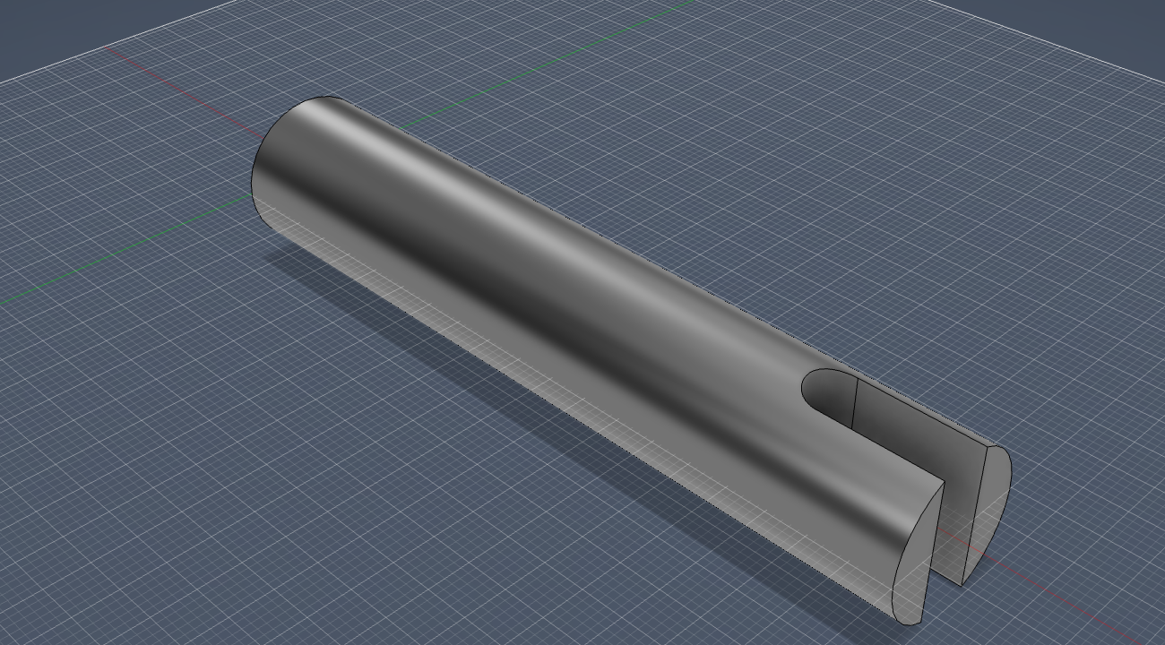 finished CAD model of the jack adapter